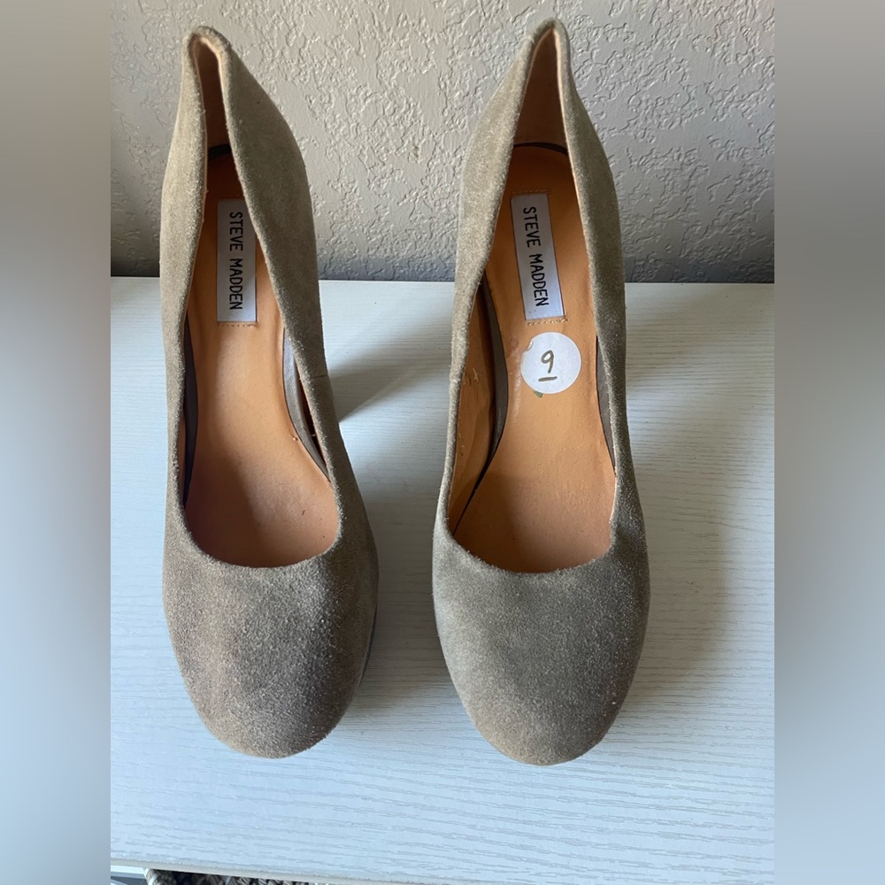 Steven Madden High Heels  Shoes Suden Material Size 9